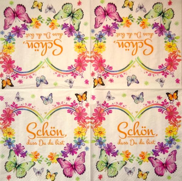 543 Roses - 3-ply -  ( blue) - Ambiente